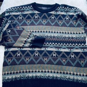 Vintage Men’s Design Crew sweater in size XL